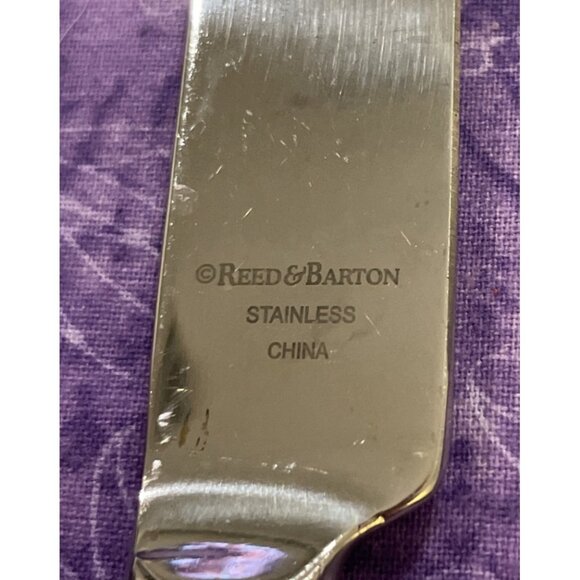 Reed & Barton Kendall Stainless French Solid Knife 5 Piece Set Beaded Outline - Picture 2 of 3